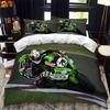 Motorrad Bettwäsche Set, Motorrad Bettwäsche Set Sport Thema Motorrad Muster Für Kinder Erwachsene Tagesdecke Abdeckung Zimmer Dekor 2 Stück