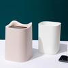 1 Pcs Small Solid Color PP Trash With Lid Mini Bucket Garbage Holder Waste Bin Office Storage Organizer Portable Box Desktop