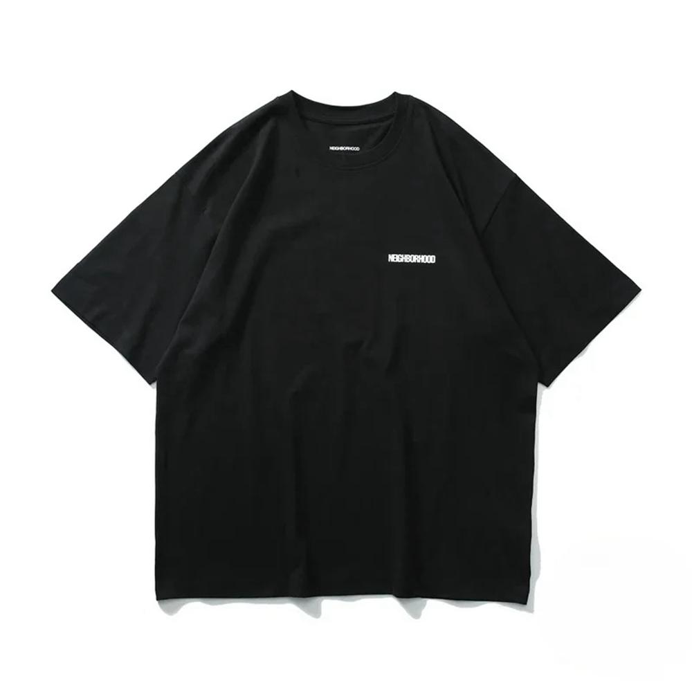 Japanese Tokyo Neighborhood Craft with Pride Men T-shirt Black White NBHD Cotton Loose T Shirt MenTops Tee 71230