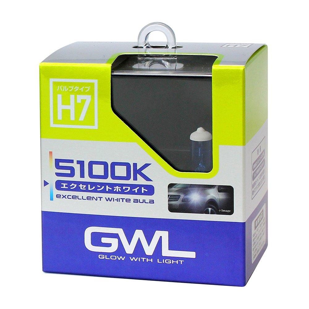 

MIRAREED Halogen Bulb GWL Excellent White Bulb H7 5100K [Vehicle Inspection] HID Class Shine and Whiteness S1416