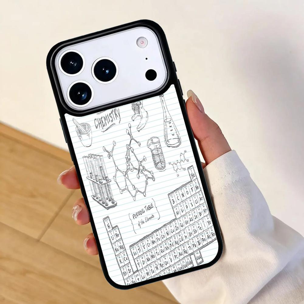 Biology and Chemistry Mobile Phone Case for IPhone 17 AIR 16pro Max 15 14 13 12 11 Bumper Cover