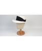 Bold Line White Panama Hat