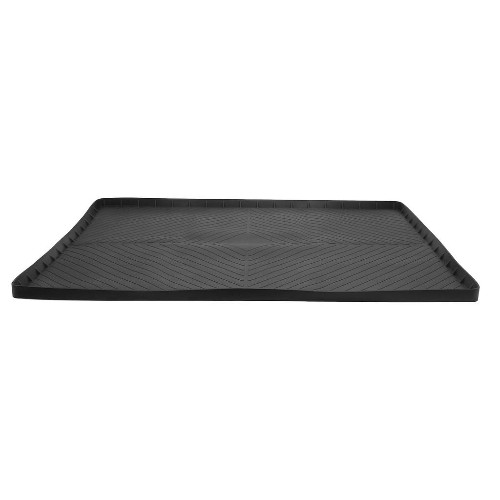 Under Sink Mat Cabinet Silicone Water Proof Mat Kitchen Cabinet Liner Under Sink Tray Organizer S Size Black