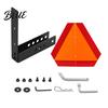 Slow Moving Vehicle Warning Triangle UTV Sign Bracket Kit with Reflective SMV Triangle 2" Receiver Six Inch Bolt Spacing Adapter Hitch Mount,