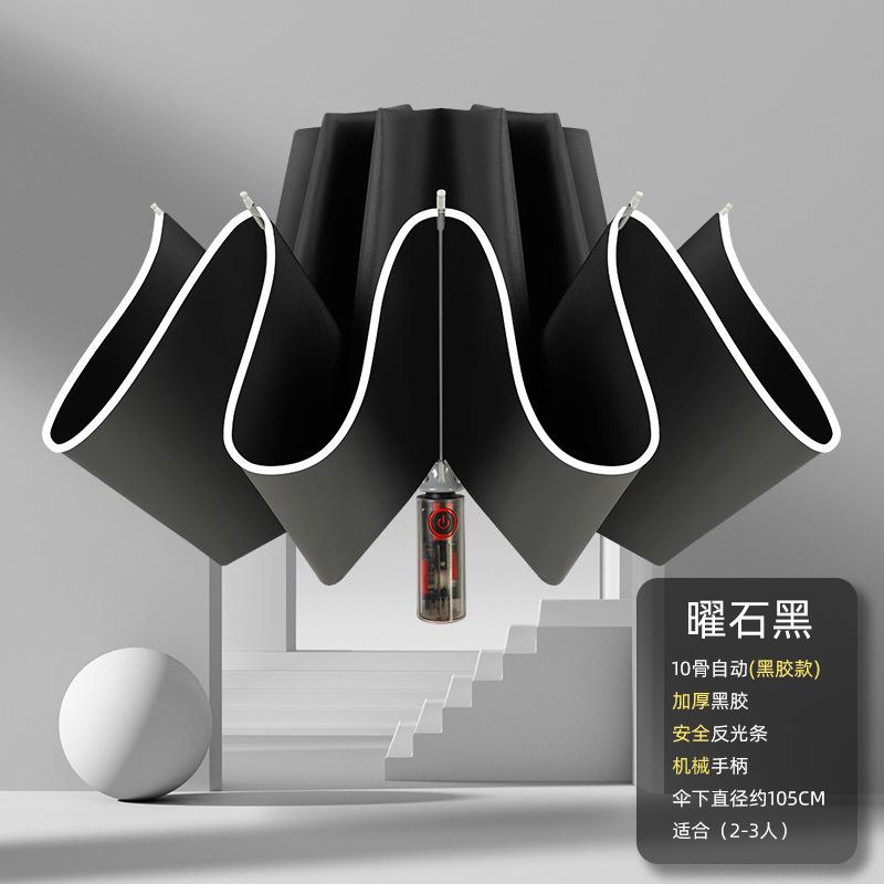 Fully automatic three-fold joint closing machine, hemming reflective strip reverse vinyl umbrella folding umbrella