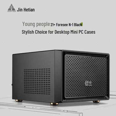 Case per Computer Jinhaotian Foresee N1 Mini ITX Desktop Bianco per HTPC e Raffreddamento a Liquido