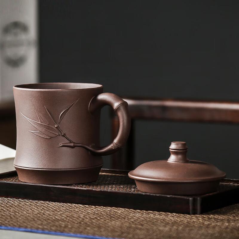 Handmade Yixing Zisha Tea Cup - Bamboo Charm