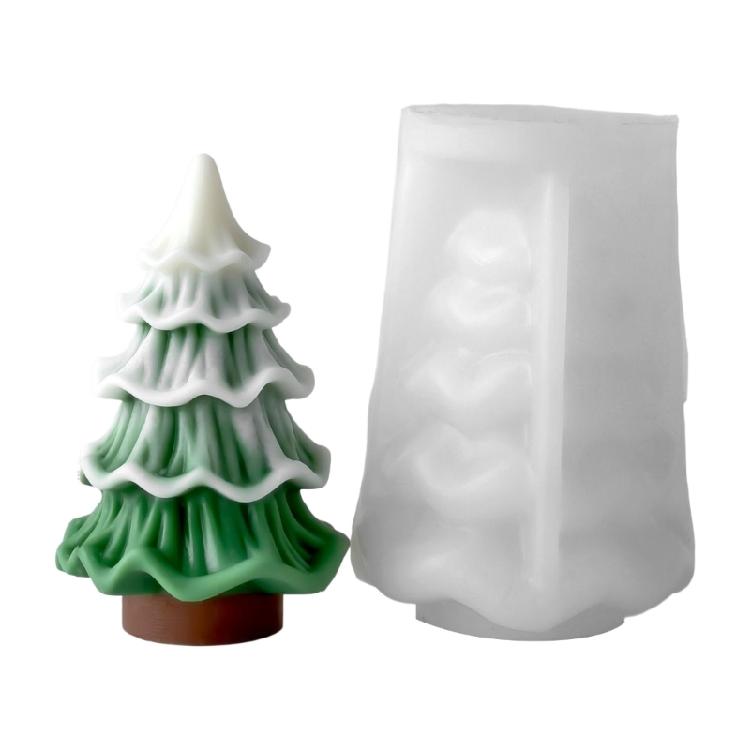 Silicone Moulds Christmas Tree Candle Molds Ornament Molds Epoxy Resin Molds Plasters Molds for Candle Making