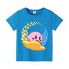 Kirby Neues T-Shirt für Kinder Spielfigur Tee Top Kawaii Anime Kleidung Mode Cartoon Kurzarm Kinder Lockere Kleidung Geschenk
