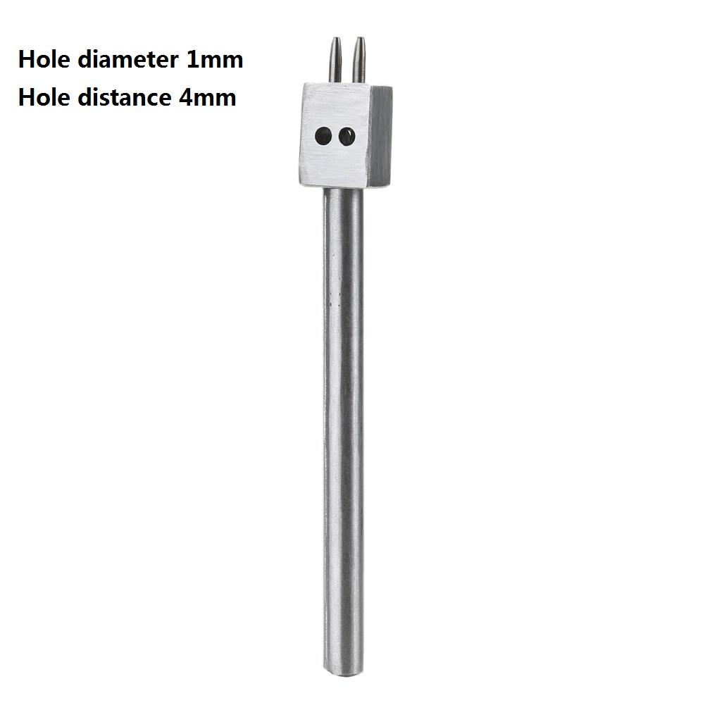 

4/5//6mm Leather Hole Punches Leather Spacing Hole Tool Leather Craft 1mm Hole Diameter Punch Tools Drilling Tool 2/4/6 Prong