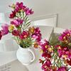 Artificial Spring Flowers Realistic Faux Wildflowers with Stem Colorful Floral Bouquet for Vase Indoor