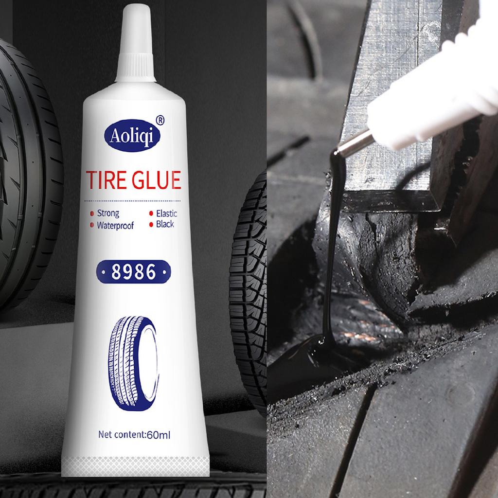 Tire Repair Glue Liquid Strong Rubber Glues Black Rubber Wear-resistant Non-corrosive Adhesive Instant Strong Bond Leather
