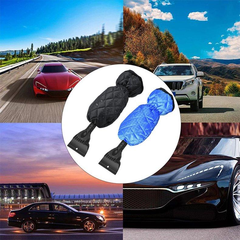 Buy Car Ice Scraper Mitt Winter Warm Car Windshield Snow Shovel Glove
