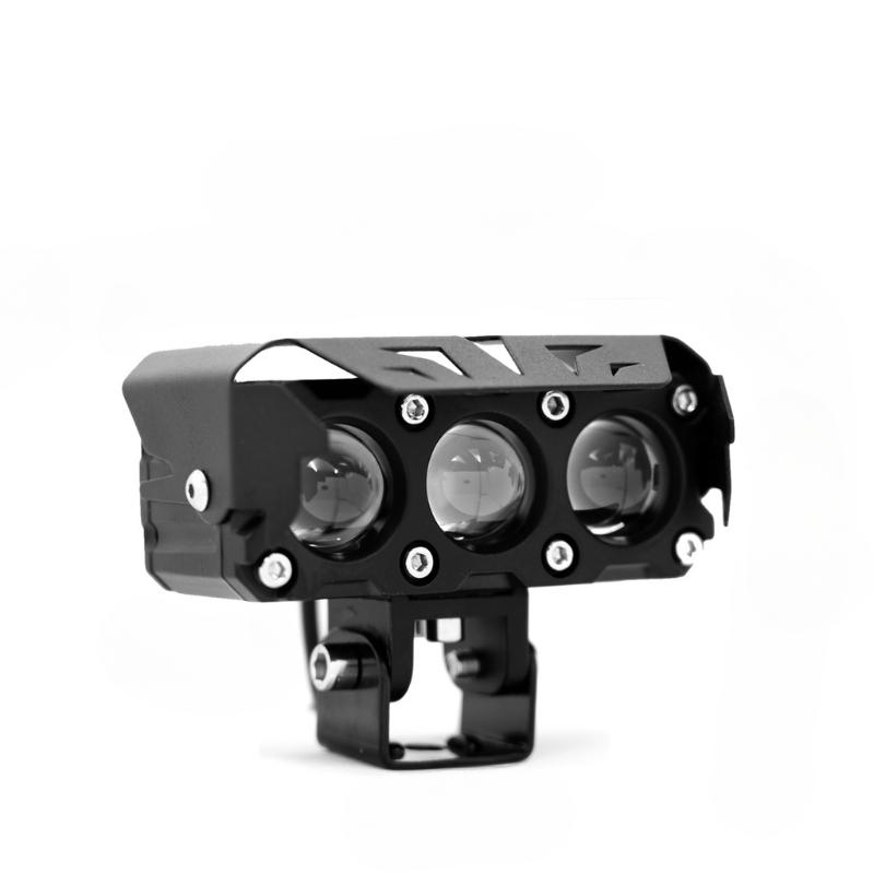 

1/2pcs Mini Lens Headlight Driving Light Motorcycle LED Spotlight Dual Color Hi/Low Beam Fog Lamps for Car Truck SUV UTV 12V 24V