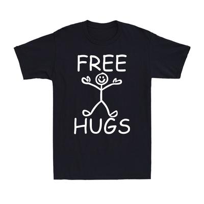 Câlins Gratuits Saying Drôle Unisexe Coton T-shirt Top Cadeau Unisexe T-shirt T-shirt