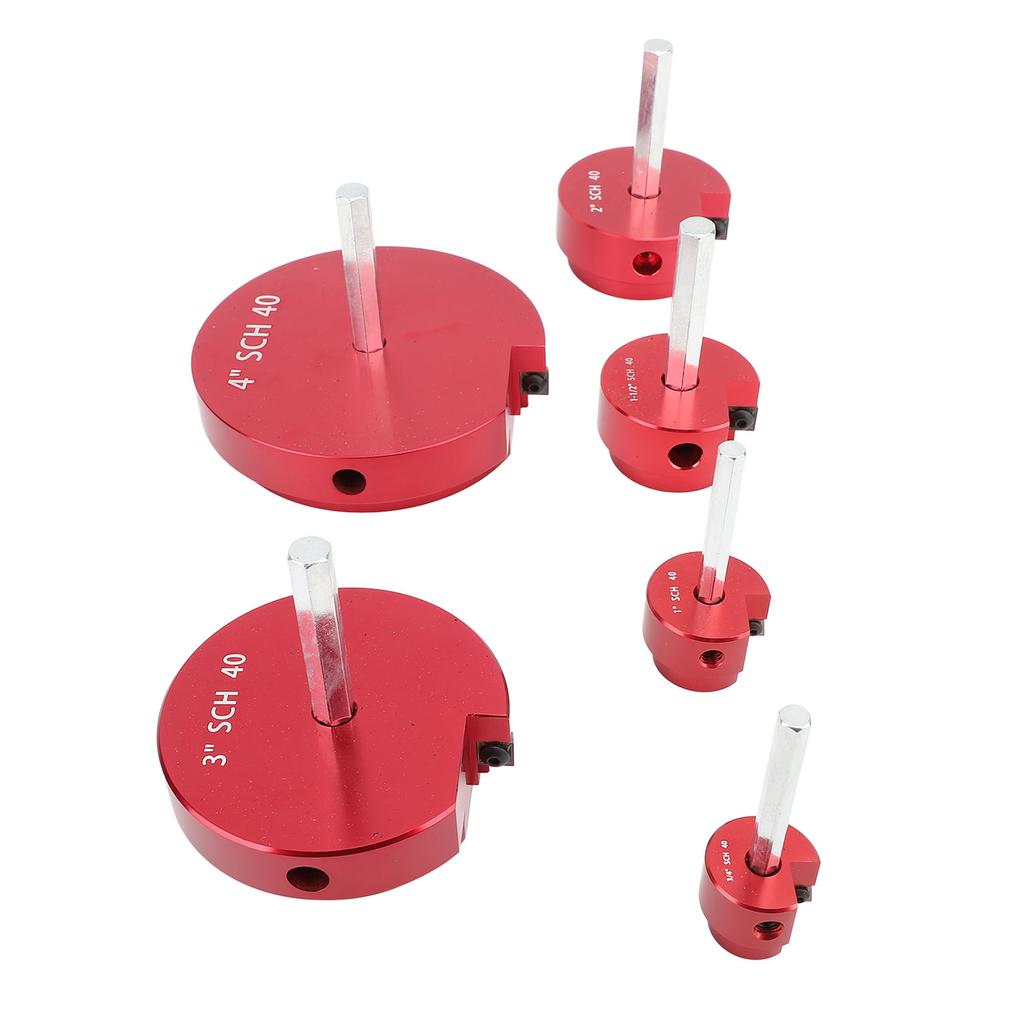 PVC Pipe Reamer Tool for PPRK6 Plastic Pipe Fitting Reamer 6 Piece Kit Fit Into Standard 1/2 Inch