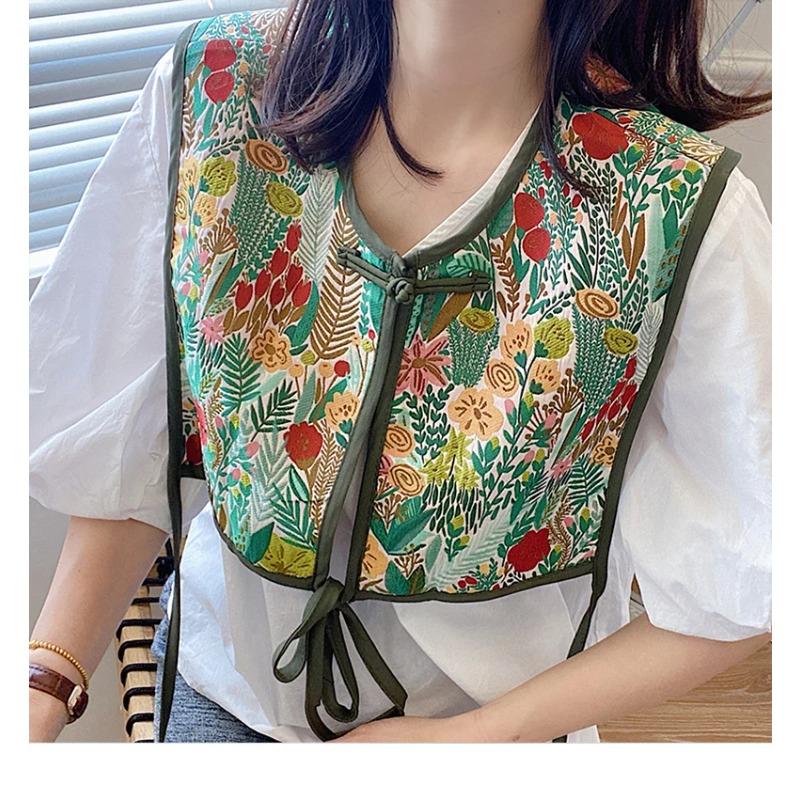 Vests Women Embroidery Lace Up Chic Vintage All Match Casual Korean Fashion Summer Classic Prevalent Waistcoat Harajuku Delicate