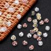 20pcs Copper Silicone Rubber Earring Back Stoppers Silicone Coated Hamburger Ear Plugs for Jewelry Making DIY Earring Accessorie