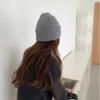Women Pure Wool Knit Hat With Double Layer Warmth For Winter Casual Wear