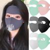 Neue Vollgesichts-Sommer-Sonnenschutzmaske für Damen im Freien Gesichtsschutz Wiederverwendbar Waschbar Weich Atmungsaktiv Eis Seide Sonnenschutzmasken