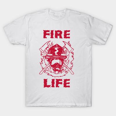 T Shirt Women Fire Life Harajuku Print Kawaii Tshirt Summer Short Sleeve Female T-Shirt Top Tee