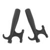 2PCS Nylon Boat Hook Attachment Black Boat Hook Floating Attachment Replacement for Mooring Docking Yacht Kayak