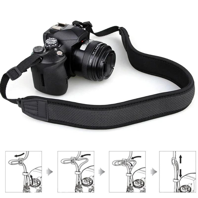 Camera Strap Adjustable Vintage Camera Strap Shoulder Neck Belt For SLR DSLR Camera Universal Elastic Pressure Reducing Band