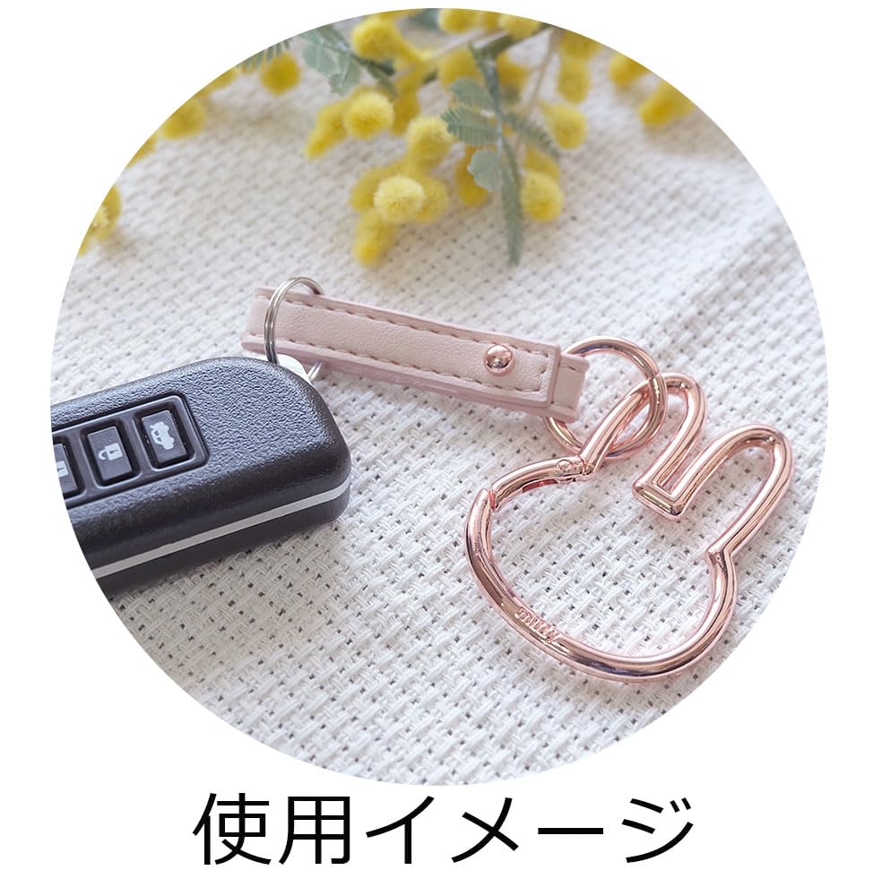 Carabiner Smart Keychain miffy Miffy Goods Character Cute Keychain Holder Gift [Nicot] [miffy] (SV)