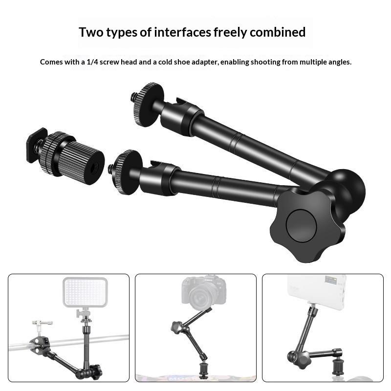 7 Inch Or 11 Inch Articulating Magic Arm + Super Clamp For Rig Camera To Lcd Monitor, Led Video Light Camera Accessories