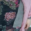 Johnature Women Vintage Print Floral Straight Skirts Spring Chinese Style Ramie Soft Female High Quality Skirts