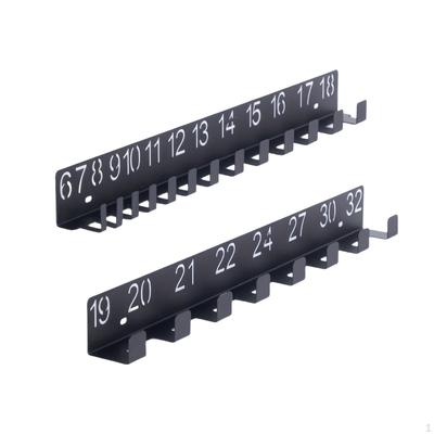 2 Pieces Wall Mount Wrench Organizer Rack Storage Bracket Easy To Install Metal Efficient Hanging