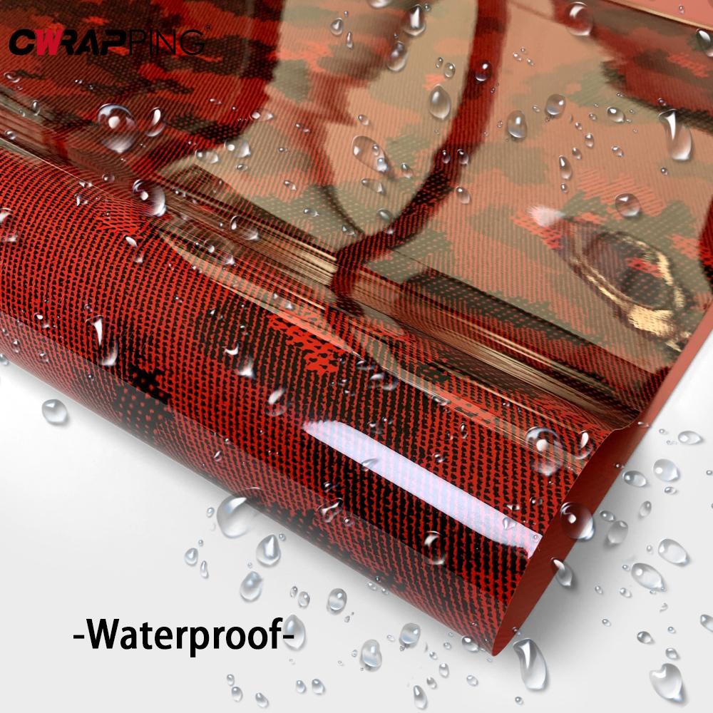 

Car Accessories Motorbike Vinyl Film DIY Decorative Stickers Python Pattern Colour Change Film Auto Waterproof Protective Film 10cm x 150cm красный
