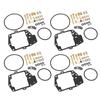 118 Pieces Carburetor Rebuild Kit with Gasket O Ring Valve Needle Jet Screw Spring Replacement for