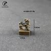 Copper Dragon Coins Engraved Seal Sculpture Desk Ornaments Vintage Brass Animal Miniatures Figurines Decorations Home Decor Gift