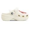 Crocs Classic Platform Clog EVA Eight Stone Manufacturing Love Puppy Diary PAW Team Hole Shoes Unisex White