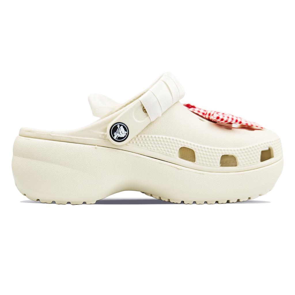 Crocs Classic Platform Clog EVA Eight Stone Manufacturing Love Puppy Diary PAW Team Hole Shoes Unisex White