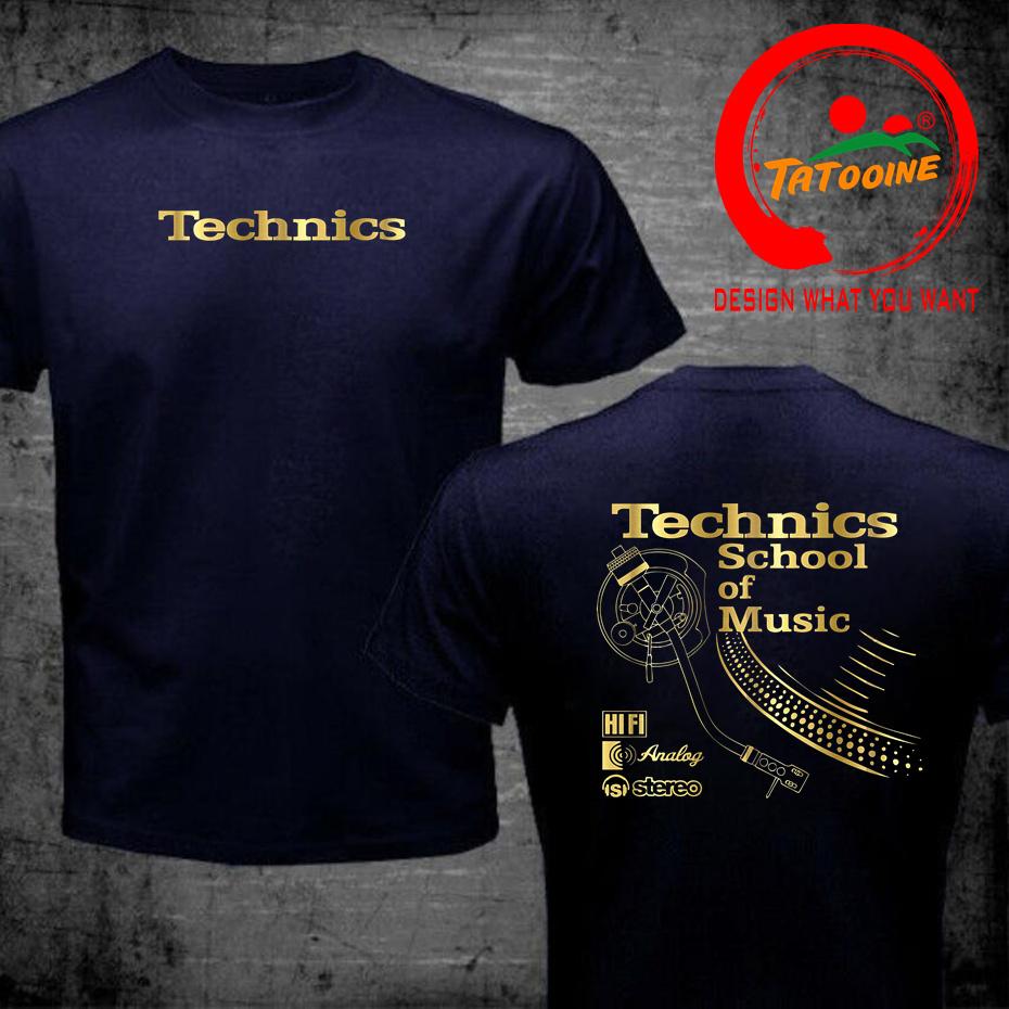 Vintage Deejay Shirt Long Play Tshirt Technics School Of Music T Shirt Unisex Retro Dj Music Tshirt Hot Sale Fashion Top Tee Shirt