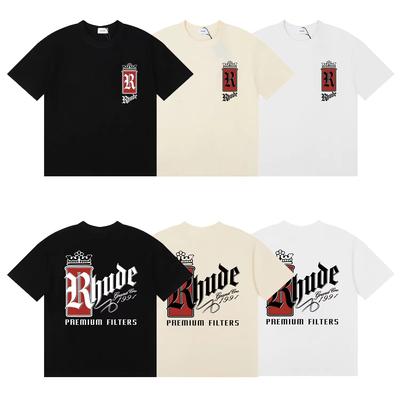 Summer Letter Printed Pattern T-shirt for Men and Women Loose Cotton Trendy Brand Casual Harajuku T-shirt Lightweight Breathable Clothes