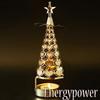 Christmas Rotary Candle Holder - A Christmas tree sparkles and rotates. Romantic Scandinavian-style interior decoration. Starlight Windmill Rotating C