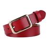 Leather Color Solid Womens Fashion Waist Belt Square Buckle Casual Use Everyday