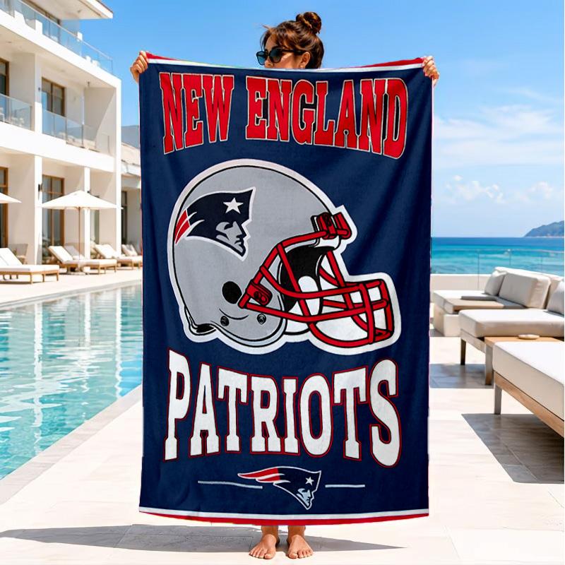 New England Patriots Gear Beach Towel, Quick-drying, Easy To Care For, Suitable for Both Fitness and Beach Vacations,Sports Essential