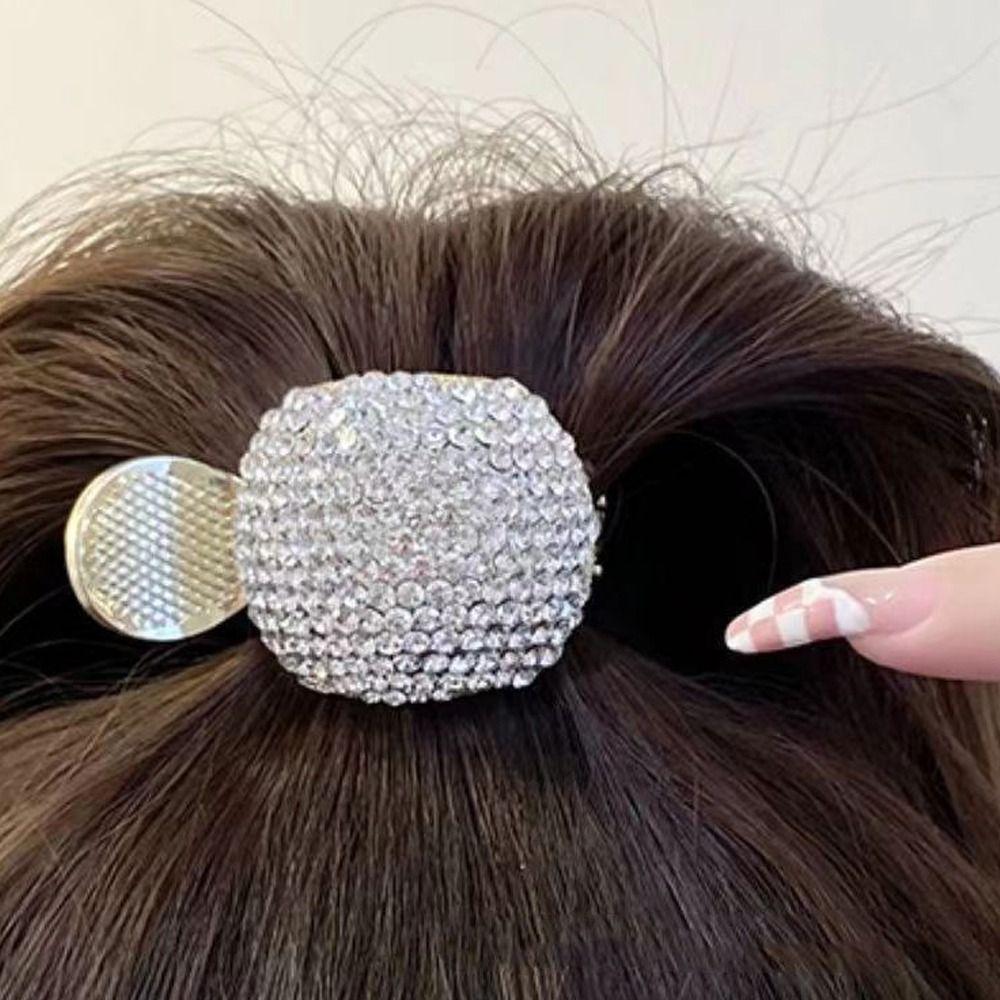 Pearl Rhinestone Hair Clip Headdress Hair Claws New High Ponytail Holder Women Girls