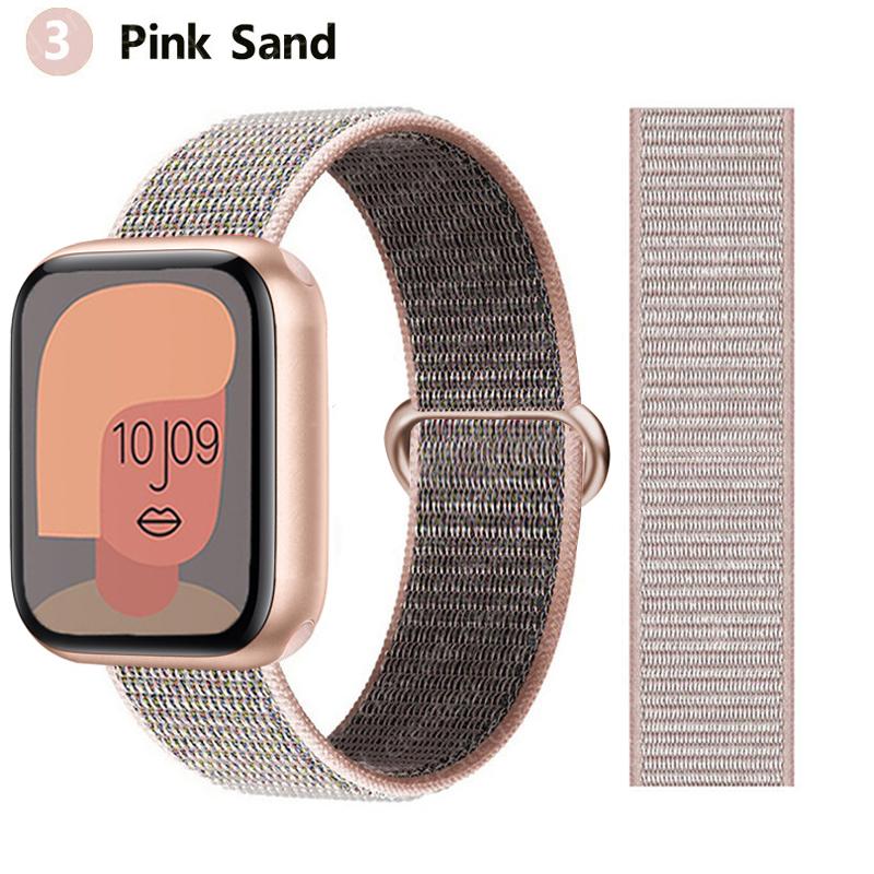 2pcs Straps For Apple Watch Band 44mm 40mm 45mm 46mm 42mm 49mm 41mm Nylon Loop Bracelet iwatch Series 10 9 8 7 6 5 3 se ultra 2