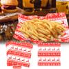 100PCS Christmas Food Parchment Paper Greaseproof Paper Holiday Burger Wrapping Sheets Festive Sandwich Packaging Paper 30x30cm