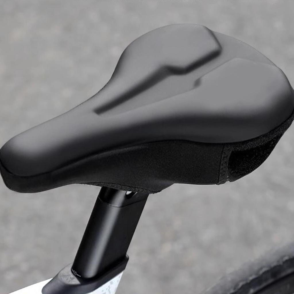 Bicycle Seat Cover Silicone Waterproof Saddle Anti-Slip Pad Bike Seat Pad For Outdoor Cycling Travelling Adventure Commuting