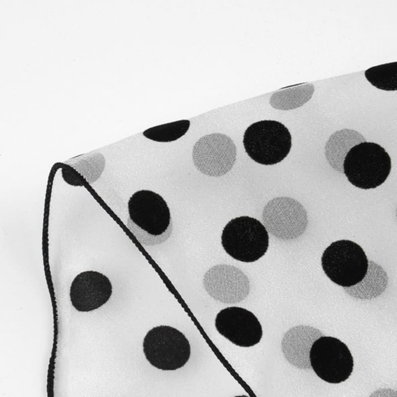 Eireve POLKA DOT ORGANZA SCARF (WHITE)