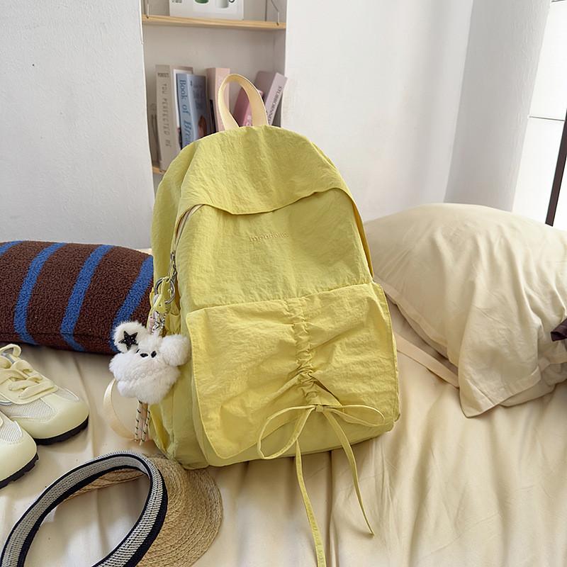 College Style Girls Backpack Summer Nylon Minimalist Design Casual Daypack With Comfortable Shoulder Straps