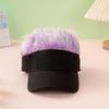 Multicolor Wig Hat UV Protection Men's Sunshade Cap Funny Hairpiece Baseball Cap  Performance