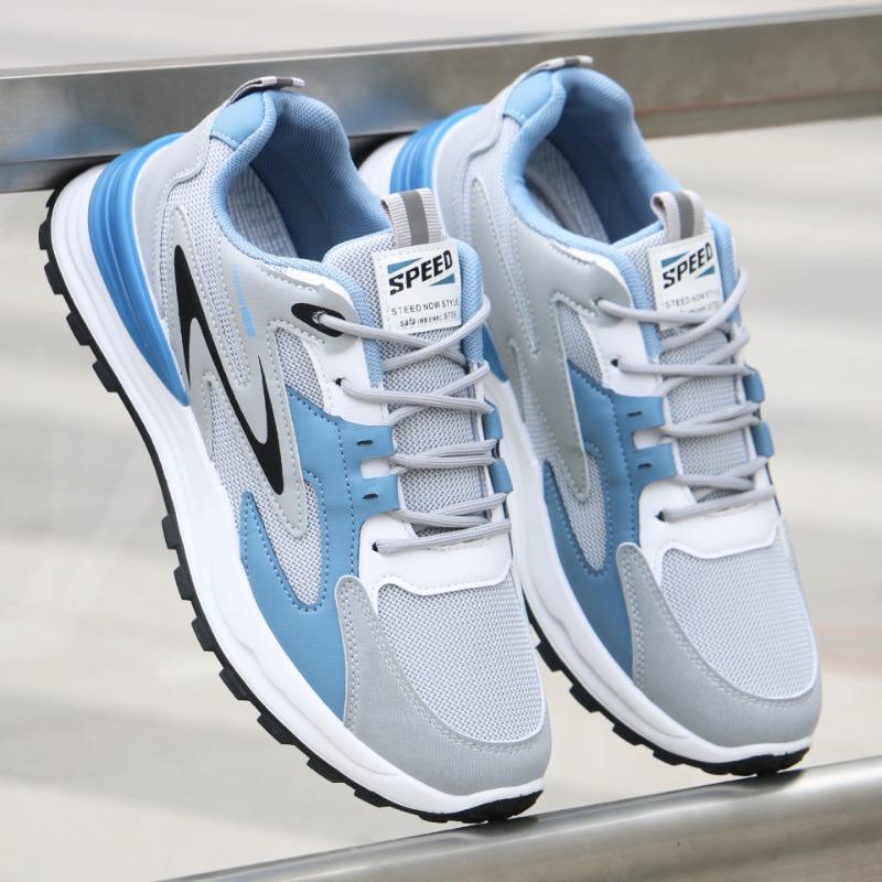 Summer All-match Men's Running Sneakers Breathable Non-slip Damping Casual Sports Shoes Outdoor Soft Vulcanized Shoes Zapatillas