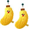 2 Pcs Fruit Shaped Bath Towels Furry Soft Chenilles Fabric Face Hand Towels For Children Adults